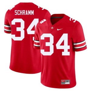 Scarlet 2025 College Football Brennen Schramm #34 Men Go Bucks Jerseys 730078-866
