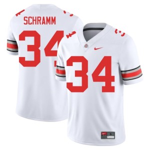 White Embroidery Brennen Schramm #34 College Football Mens OSU Jerseys 927207-528