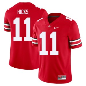 Scarlet Men College Football OSU Embroidery C.J. Hicks #11 Jersey 934903-399
