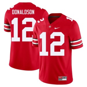 Scarlet Go Bucks CJ Donaldson College Football Player #12 Men's Jerseys 280160-325