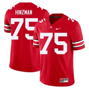 Scarlet Men's #75 Ohio State College Football Carson Hinzman NCAA Jersey 669878-167