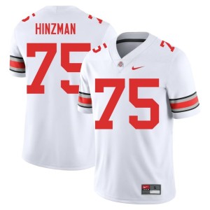 White #75 College Football OSU Mens Stitched Carson Hinzman Jersey 624209-876