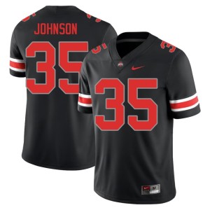 Blackout Men's Collin Johnson College Football 2025 Ohio State #35 Jerseys 679088-591
