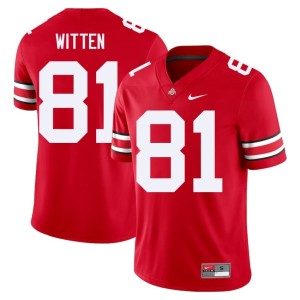 Scarlet 2025-26 Damarion Witten OSU Men's #81 College Football Jersey 940464-235