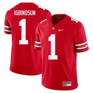 Scarlet College Football The Buckeyes Mens Official Davison Igbinosun #1 Jerseys 805291-159