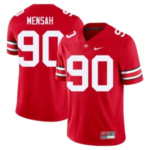 Scarlet Men's Eric Mensah College Football #90 Alumni OSU Buckeyes Jerseys 511207-852