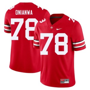 Scarlet Ethan Onianwa Go Bucks College Football Men's #78 Replica Jersey 985206-311