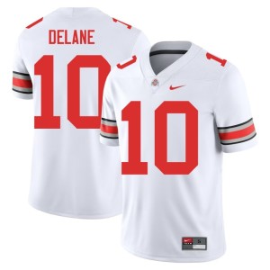 White Men's The Ohio State Faheem Delane Replica College Football #10 Jersey 454437-395