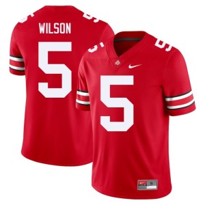 Scarlet Men Player Garrett Wilson Ohio State Buckeyes College Football #5 Jerseys 668997-982