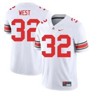 White College Football #32 Isaiah West Game Men's Go Bucks Jerseys 161968-797