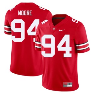 Scarlet Buckeye Nation Jason Moore Game #94 College Football Men Jersey 510981-944