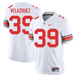 White Alumni The Ohio State #39 Joey Velazquez Men's College Football Jerseys 127335-865