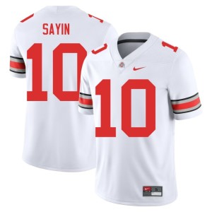 White Men's Ohio State Buckeyes #10 Limited College Football Julian Sayin Jerseys 376882-209