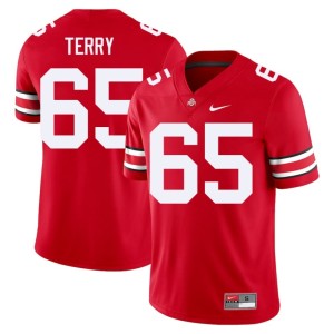 Scarlet Justin Terry Alumni Men's College Football The Buckeyes #65 Jerseys 970486-338