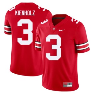 Scarlet Limited College Football #3 OSU Buckeyes Lincoln Kienholz Mens Jersey 633209-615