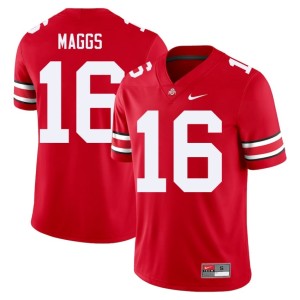 Scarlet OSU Buckeyes College Football Mens Mason Maggs NCAA #16 Jersey 953822-320
