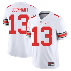 White #13 College Football Stitched Miles Lockhart Ohio State Buckeyes Men's Jersey 220600-813