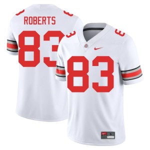 White 2025 Nate Roberts College Football Men #83 Buckeye Nation Jersey 523419-902