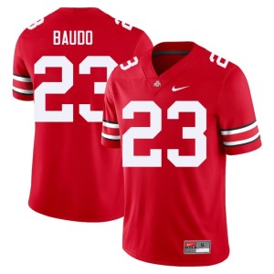 Scarlet Men Player #23 College Football Buckeye Nation Nolan Baudo Jersey 141800-745
