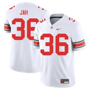 White The Ohio State Men High School Omar Jah #36 College Football Jerseys 985276-932