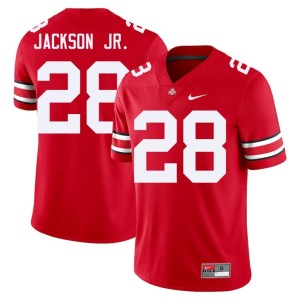 Scarlet The Buckeyes Game #28 Men College Football Stanley Jackson Jr. Jersey 484675-449