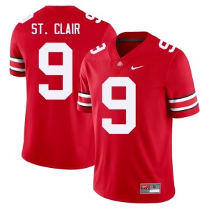 Scarlet Men #9 Stitched Ohio State Tavien St. Clair College Football Jerseys 271594-963