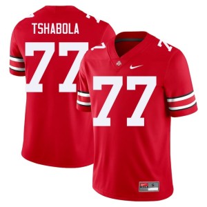 Scarlet Men Stitched #77 Tegra Tshabola OSU College Football Jersey 766067-711