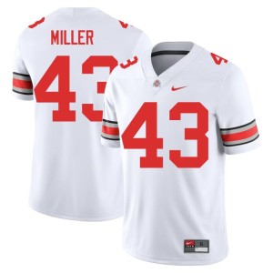 White 2025 College Football Amar'e Miller Men #43 OSU Buckeyes Jersey 379210-196