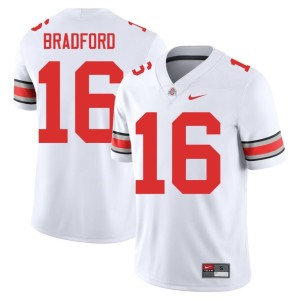 White Blaine Bradford Ohio State College Football #16 NCAA Mens Jersey 326793-912