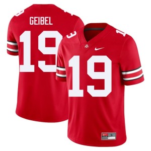 Scarlet #19 Official Ohio State College Football Mens Brady Geibel Jerseys 477794-592