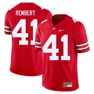 Scarlet Embroidery The Buckeyes College Football Braxton Rembert Men #41 Jersey 820372-137