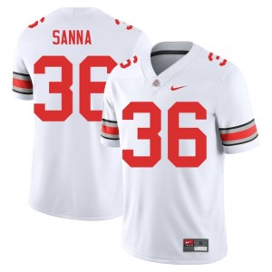 White #36 College Football 2025 Men's The Buckeyes CJ Sanna Jersey 805183-630