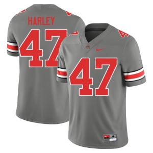 Grey Chic Harley Game College Football #47 Mens Ohio State Jerseys 859187-718