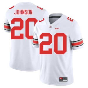 White Game The Ohio State College Football Men Cincere Johnson #20 Jersey 926688-676