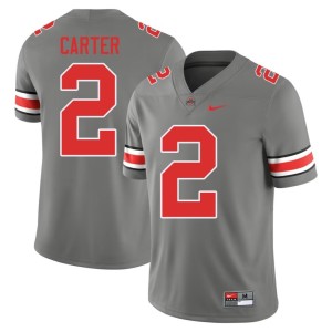 Grey College Football Player Mens The Ohio State #2 Cris Carter Jersey 580050-500