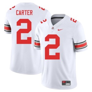 White Mens #2 College Football The Fighting Buckeyes NCAA Cris Carter Jersey 649458-520