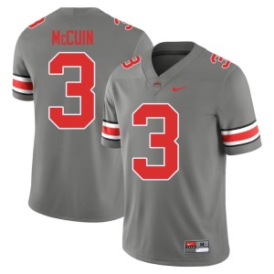 Grey #3 College Football University Devin McCuin OSU Buckeyes Men's Jerseys 625318-892