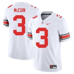 White Mens Stitched Devin McCuin College Football #3 The Ohio State Jersey 351629-810