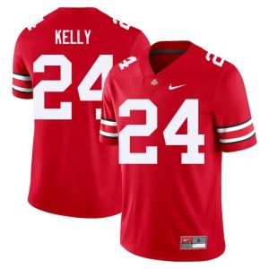 Scarlet Buckeye Nation Stitched Dominick Kelly Men's #24 College Football Jerseys 992583-782