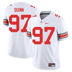 White #97 College Football Dre Quinn Ohio State Replica Mens Jerseys 143531-326