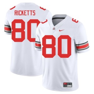 White Game Jaeden Ricketts #80 College Football Men's The Ohio State Jerseys 919943-252
