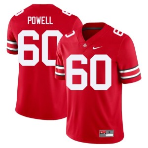 Scarlet Ohio State Jaxon Powell Men #60 College Football Alumni Jerseys 494732-215