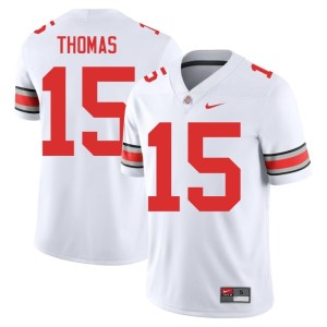 White Mens Jordan Thomas College Football Ohio State #15 Alumni Jersey 867265-326