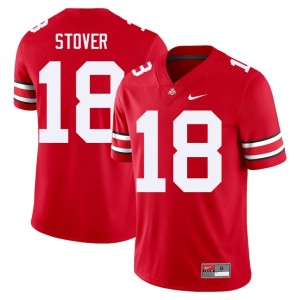 Scarlet Men Replica Ohio State Buckeyes Kolton Stover College Football #18 Jersey 145235-814
