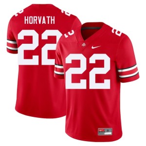 Scarlet OSU Buckeyes College Football Game Les Horvath Mens #22 Jerseys 783253-252
