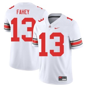 White #13 Luke Fahey Alumni College Football Ohio State Mens Jerseys 366217-225