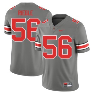 Grey Nate Riegle Men Stitched College Football #56 Ohio State Buckeyes Jerseys 928991-295