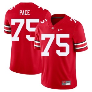Scarlet Go Bucks #75 Orlando Pace Official Men's College Football Jerseys 730984-614