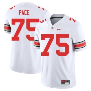 White Orlando Pace College Football #75 The Buckeyes Men Embroidery Jerseys 914715-598