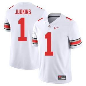 White Quinshon Judkins Replica #1 The Ohio State College Football Mens Jerseys 205880-277